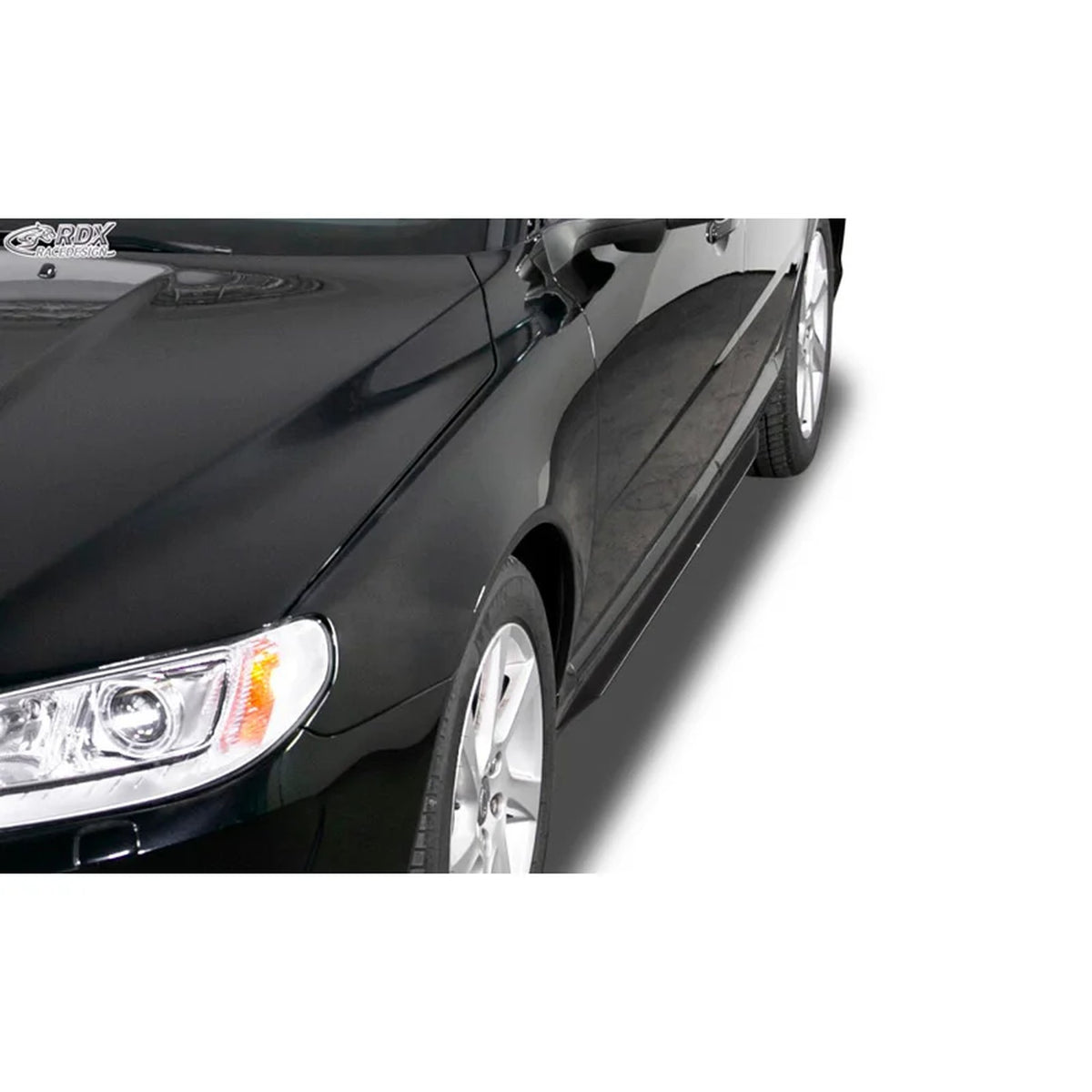 RDX Seitenschweller 'Slim' für Volvo S80 2006-2016 ABS Schwarz 2er-Set TÜV