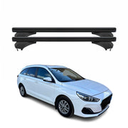 Menabo Dachträger für Hyundai i30 PD Kombi 2016-2025 Aluminium Schwarz 2 tlg