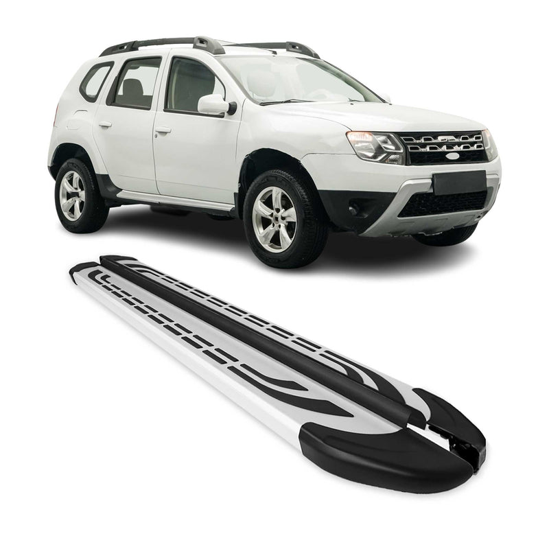 Trittbretter für Dacia Duster 2010-2018 Seitenschweller Seitenbretter Aluminium