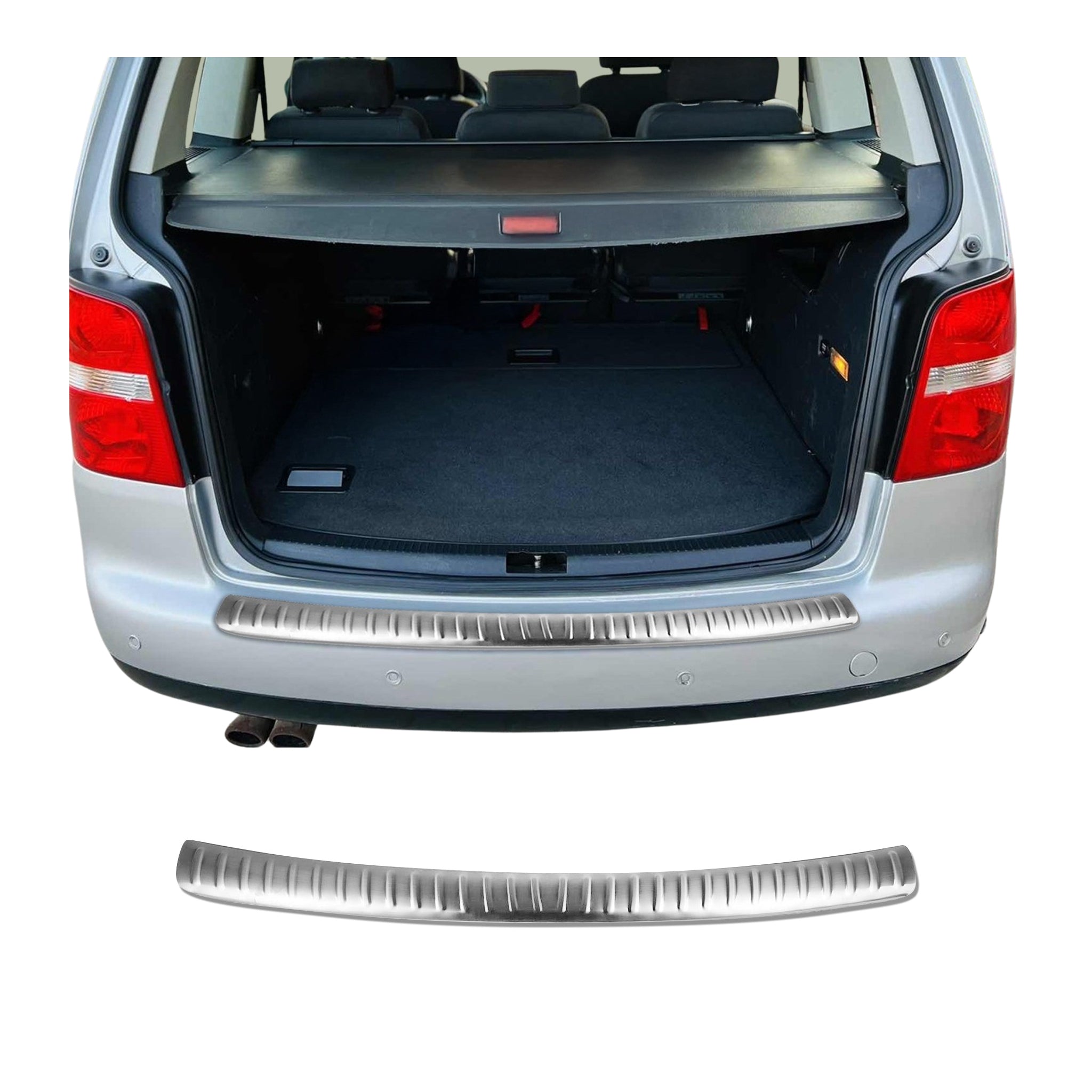 Ladekantenschutz Stoßstange für VW Touran I 2003-2010 Pre-FL Edelstahl gebürstet