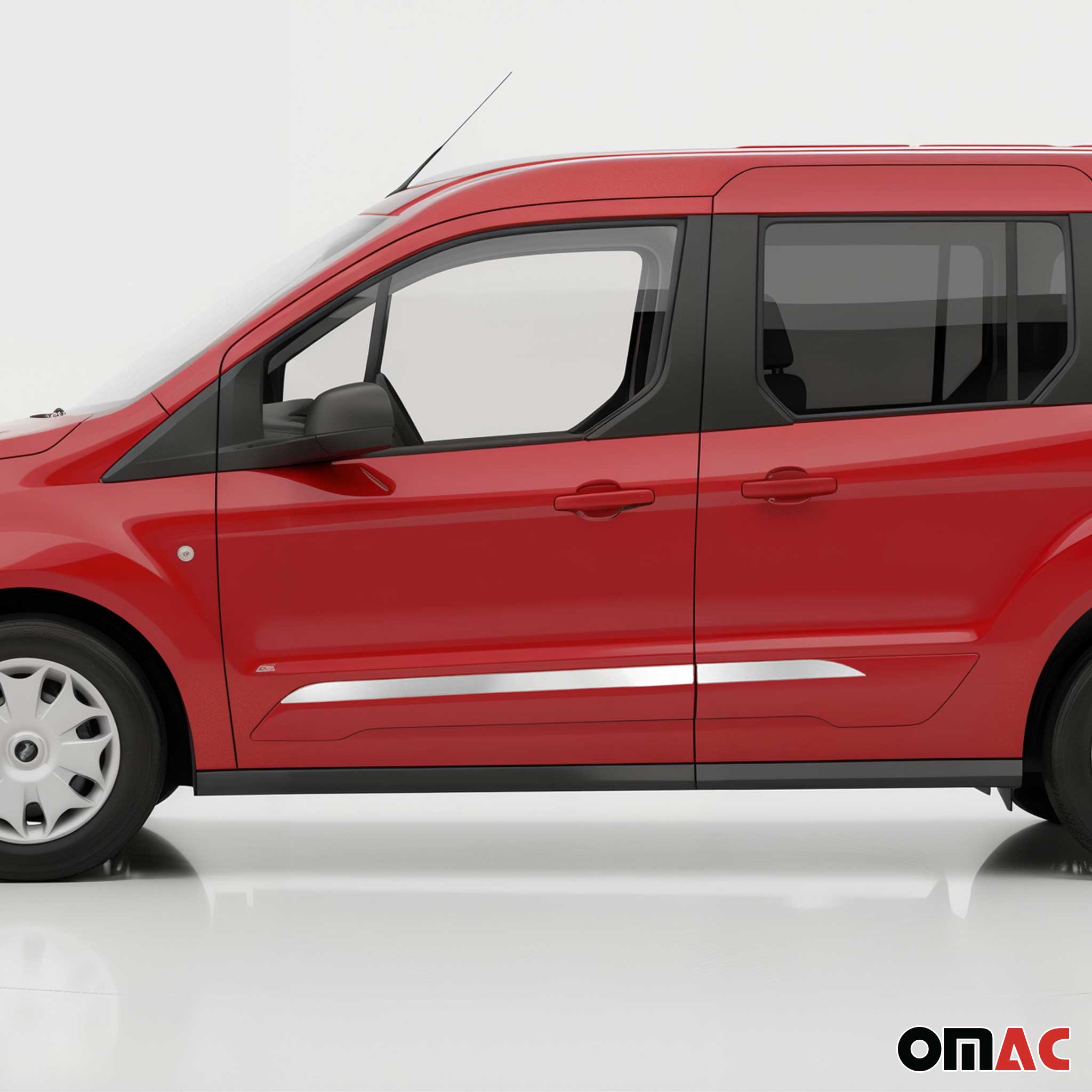 Seitentürleiste Türleisten Türschutzleiste für Ford Connect 2014-2019 Chrom 4x