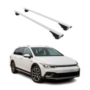 Dachträger Grundtäger für VW Golf Alltrack 2019-2026 75kg Metall Silber 2 tlg