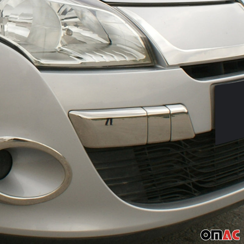 Kühlergrill Leisten Grillleisten für Renault Megane Vordere 2008-2012 Chrom 4x