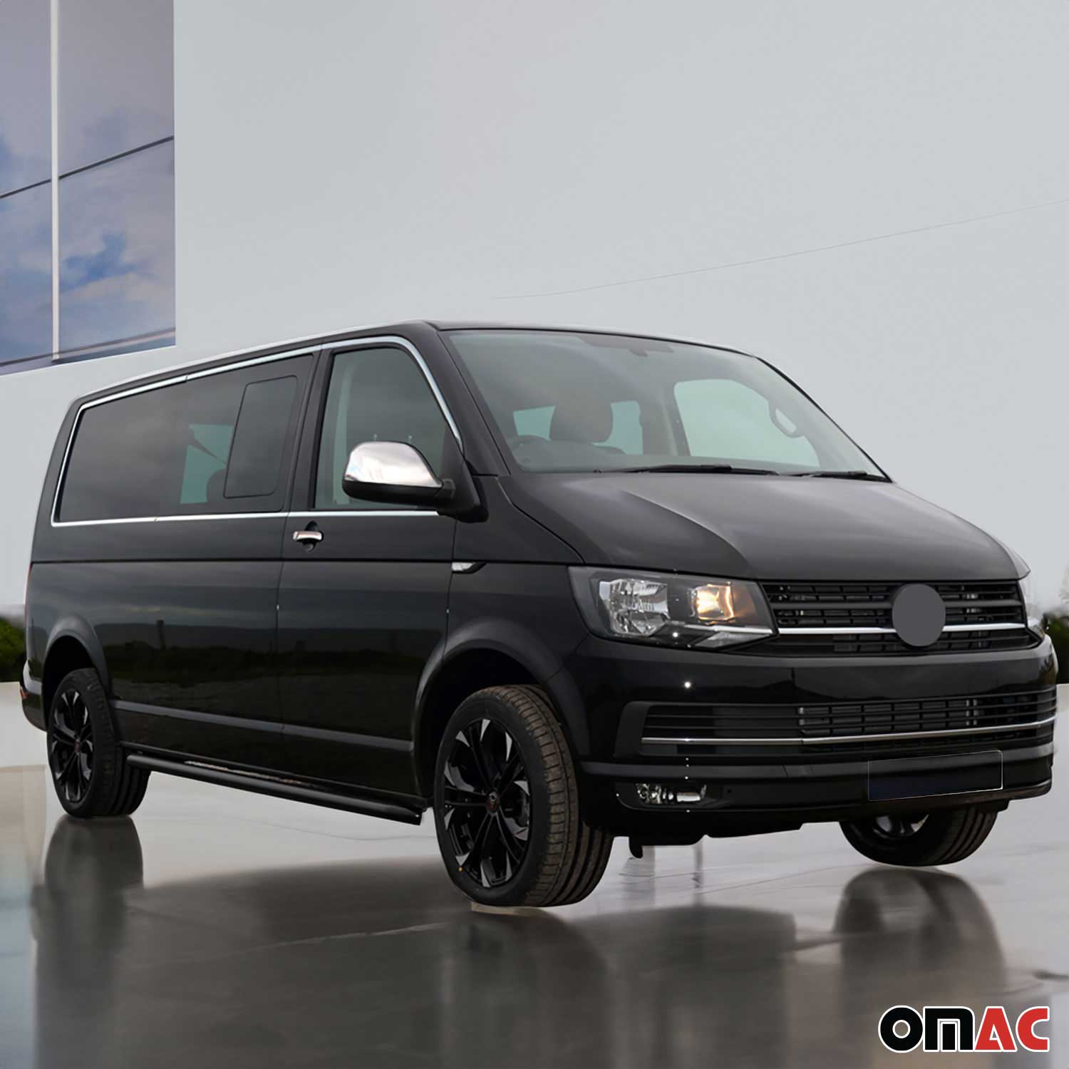 Fensterleisten Zierleisten für VW T5 2003-2015 langer RS 2-Schiebetür Chrom 14x