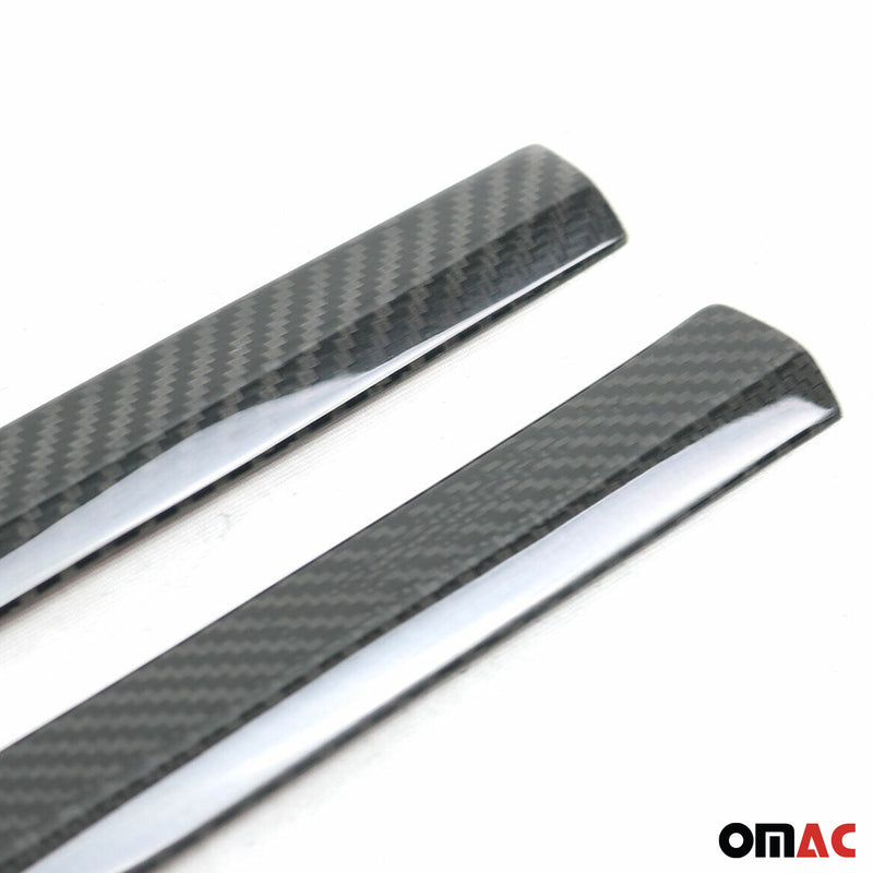 Kühlergrill Leisten Grillleisten für VW Caddy 2015-2020 Kohlefaser Schwarz 2tlg