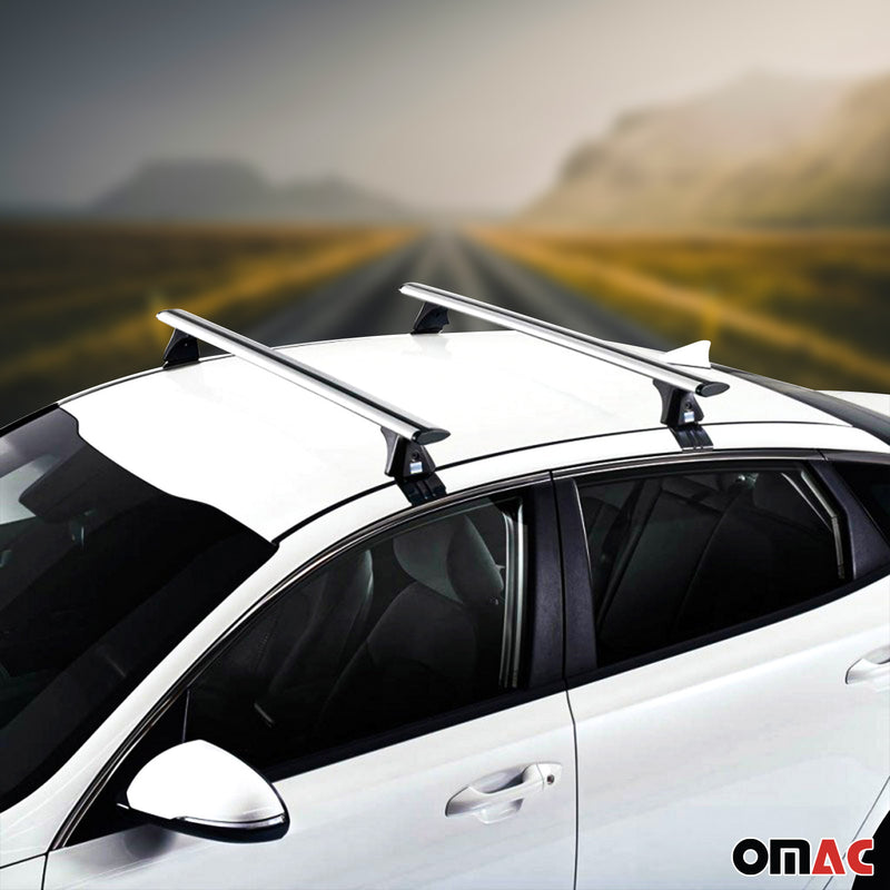 Roof rack for Subaru Impreza Hatchback 2007-2016 Alu Silver 2x
