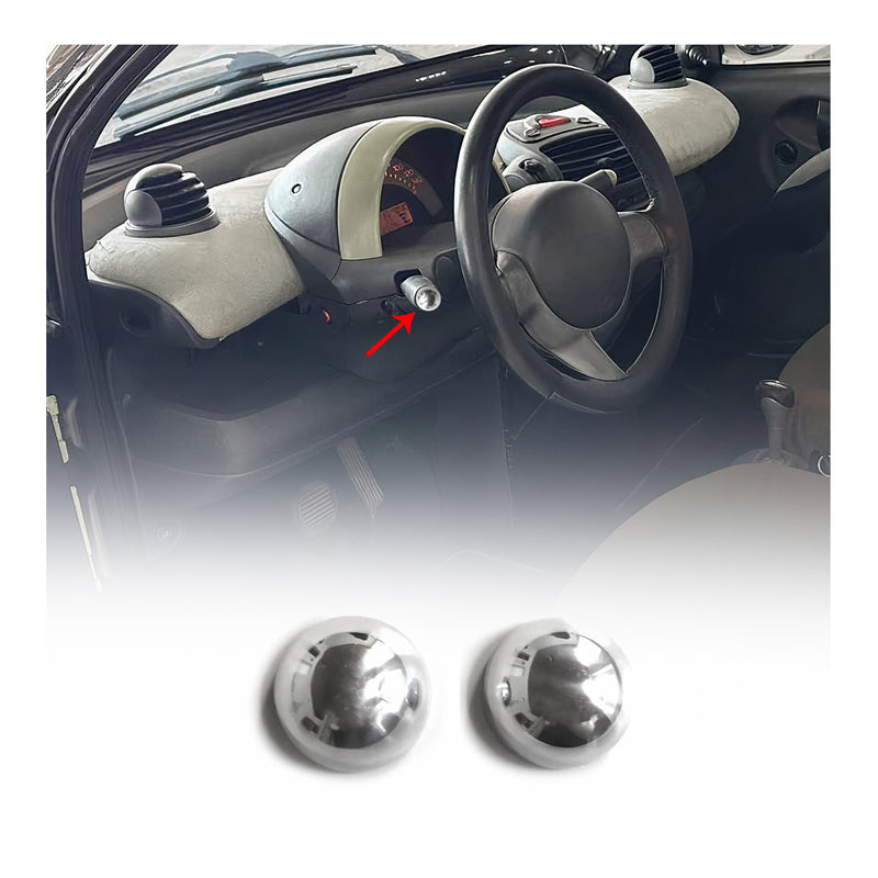 Blinkerrahmen Signalblende Blinker für Smart ForTwo 1998-2007 Aluminium Silber