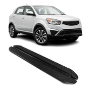 Trittbretter Seitenschweller für Ssangyong Korando C 2011-2019 Aluminium Schwarz