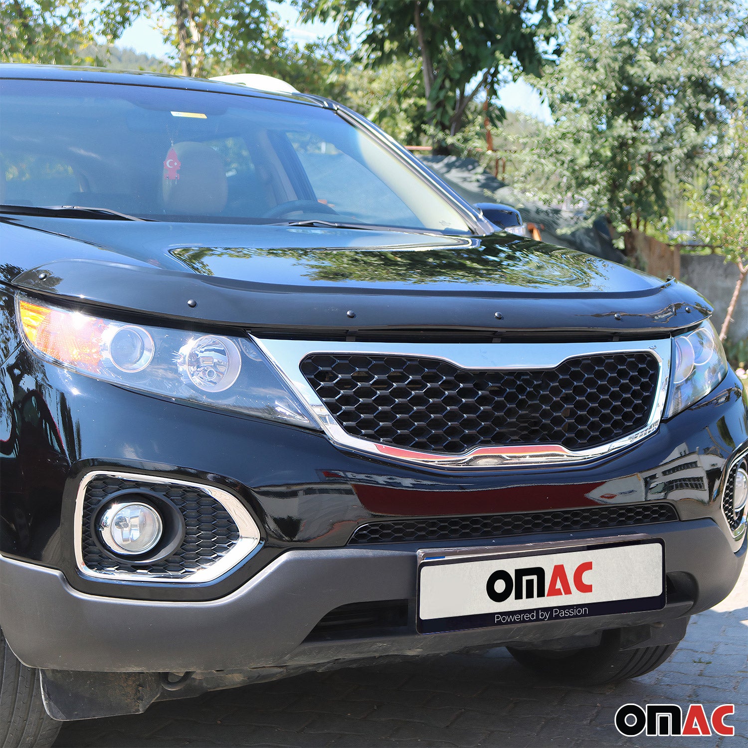Motorhaube Deflektor Steinschlagschutz für Kia Sorento 2009-2014 Kunststoff 1x