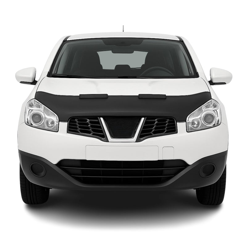 Haubenbra Steinschlagschutz für Nissan Qashqai J10 2006-2010 Schwarz Halb