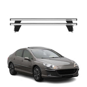 Menabo Dachträger Grundtäger für Peugeot 407 2004-2012 75kg Alu Silber 2 tlg