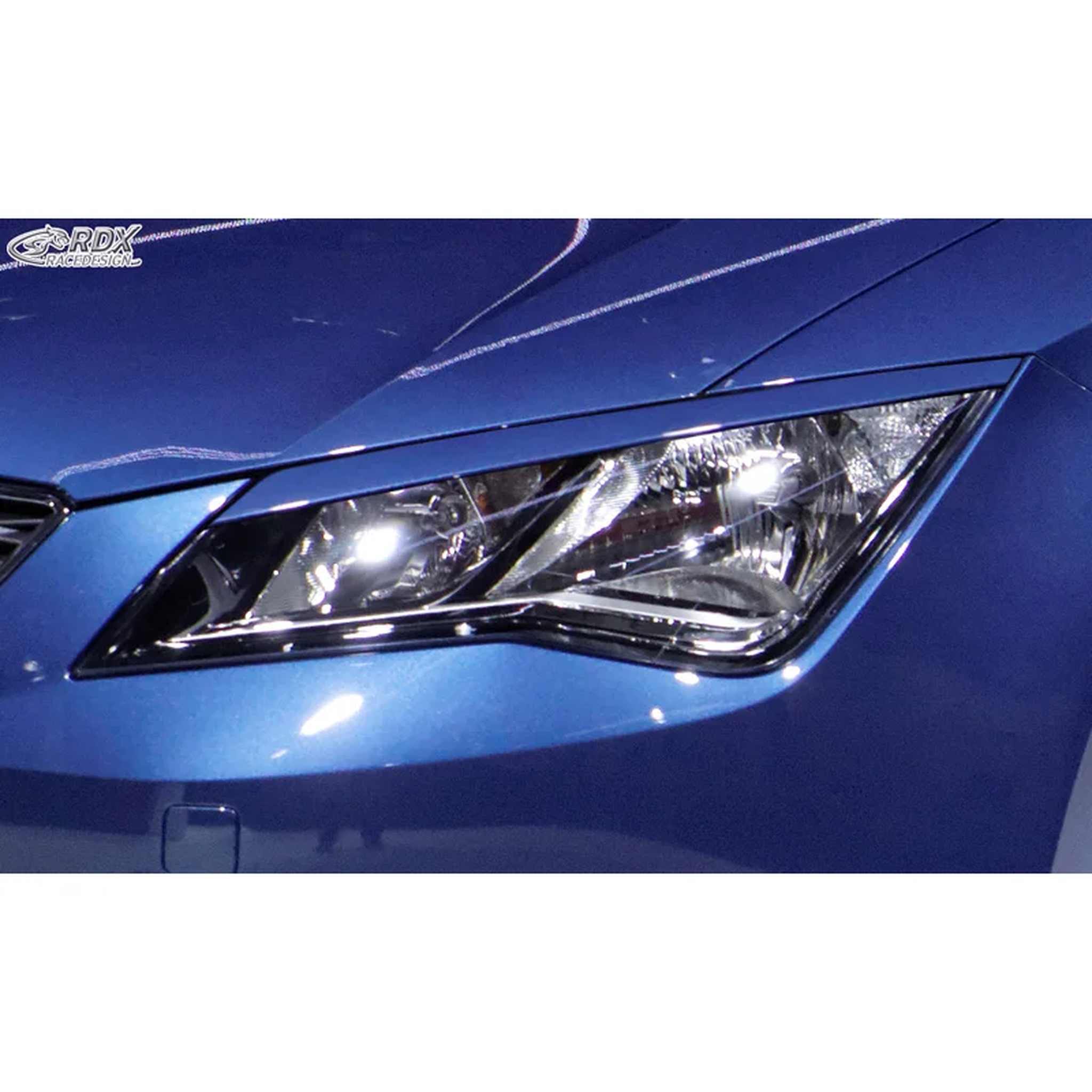 RDX Scheinwerferblenden für Seat Leon 5F SC/5-türer/ST 2013-2020 ABS TÜV
