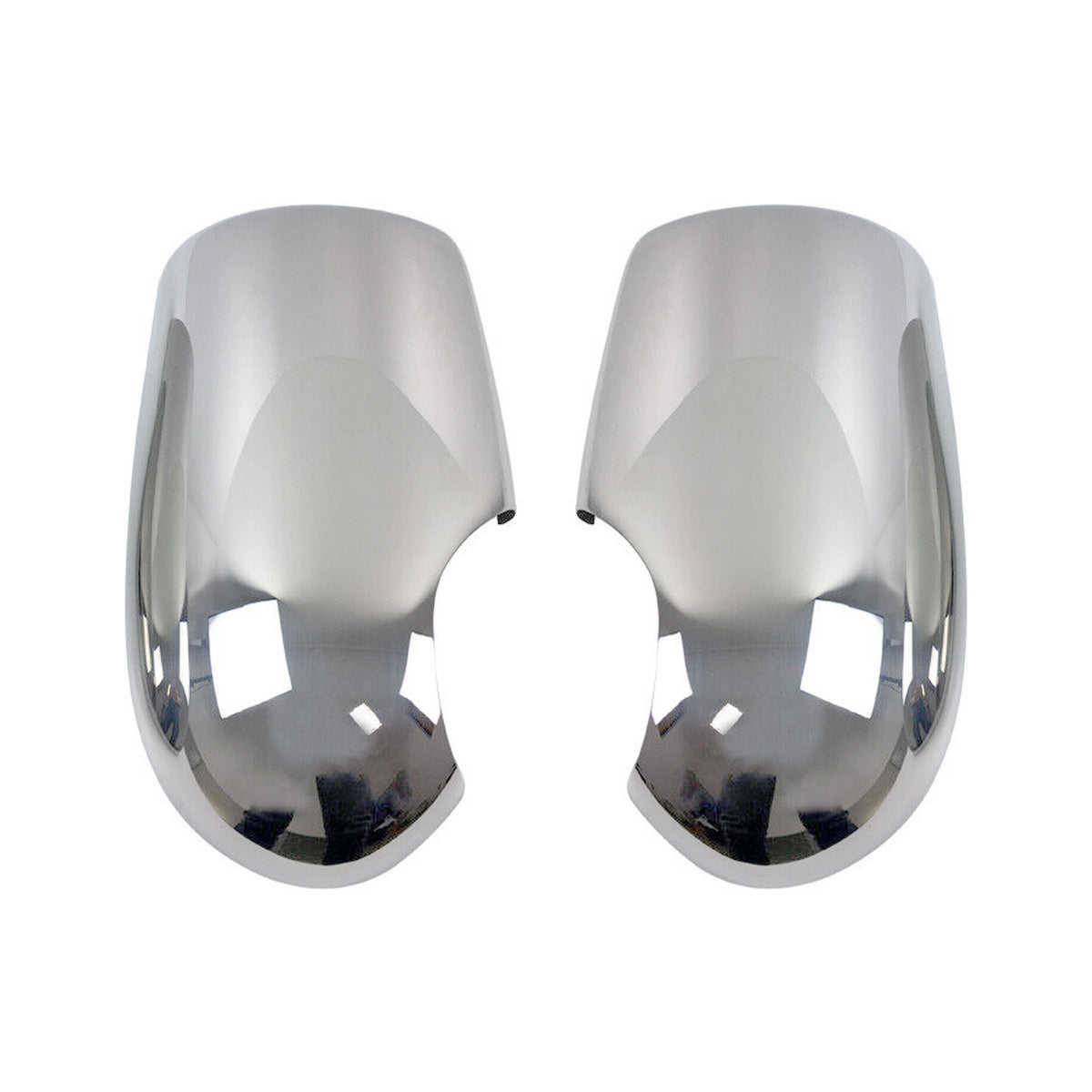 Spiegelkappen Spiegelabdeckung für Ford Transit 2000-2012 Chrom ABS Silber 2tlg