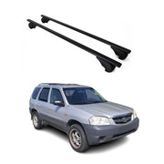 Dachträger Grundtäger für Mazda Tribute 2001-2007 75kg Metall Schwarz 2 tlg
