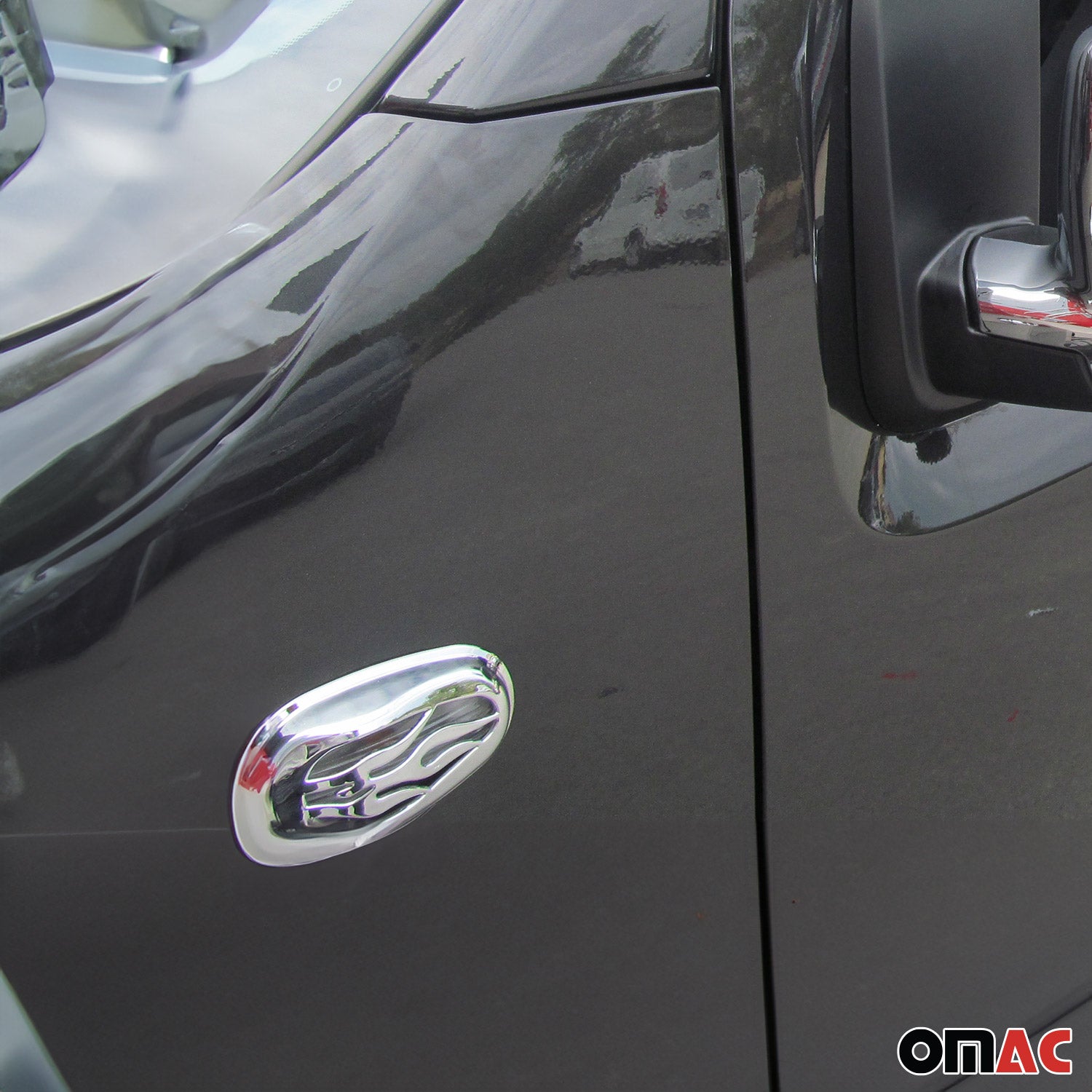 Blinkerrahmen Signalblende Seitenblinker für Opel Corsa C 2000-2006 Chrom ABS 2x