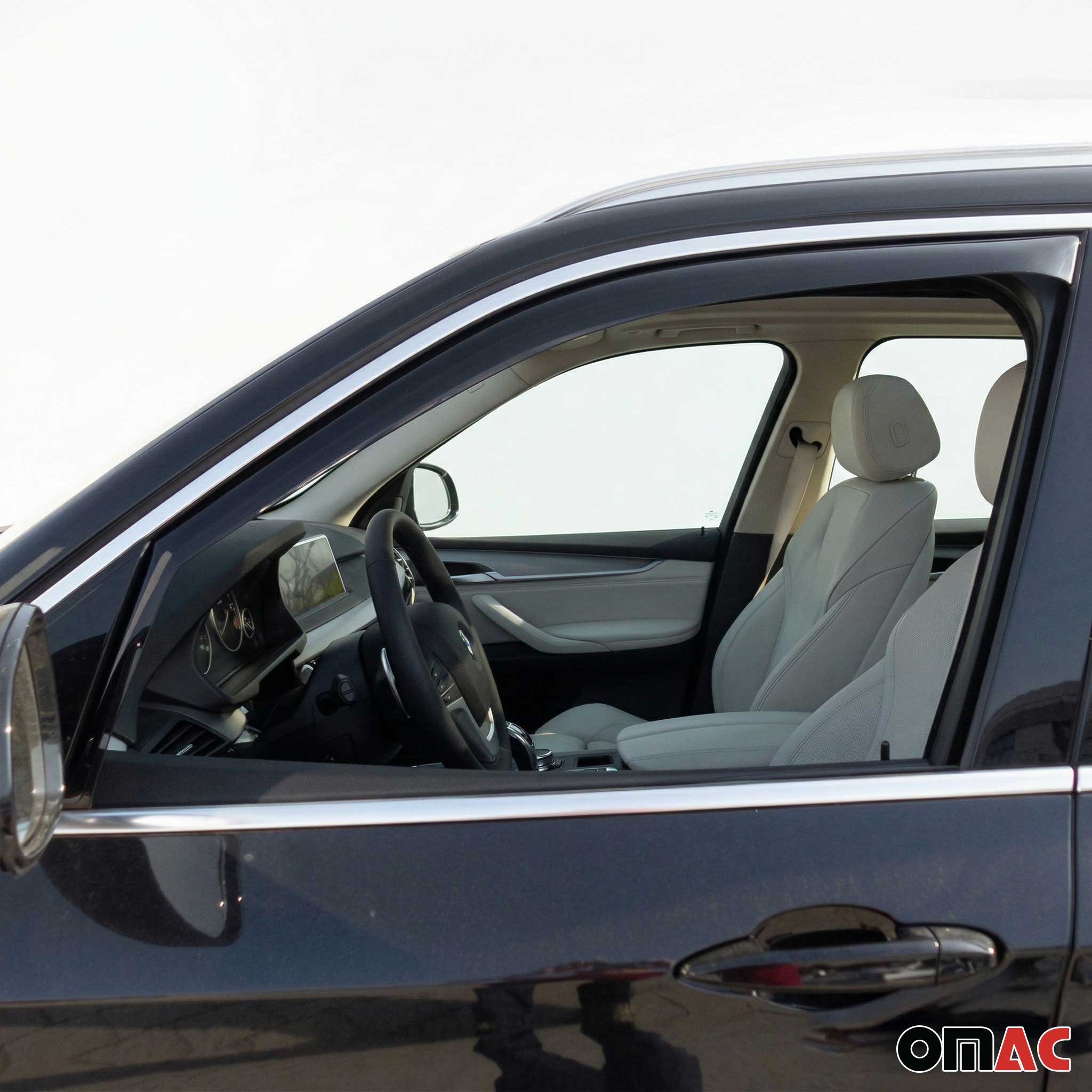 Windabweiser Regenabweiser für Mercedes ML W164 2005-2011 Dunkel Acryl 2tlg