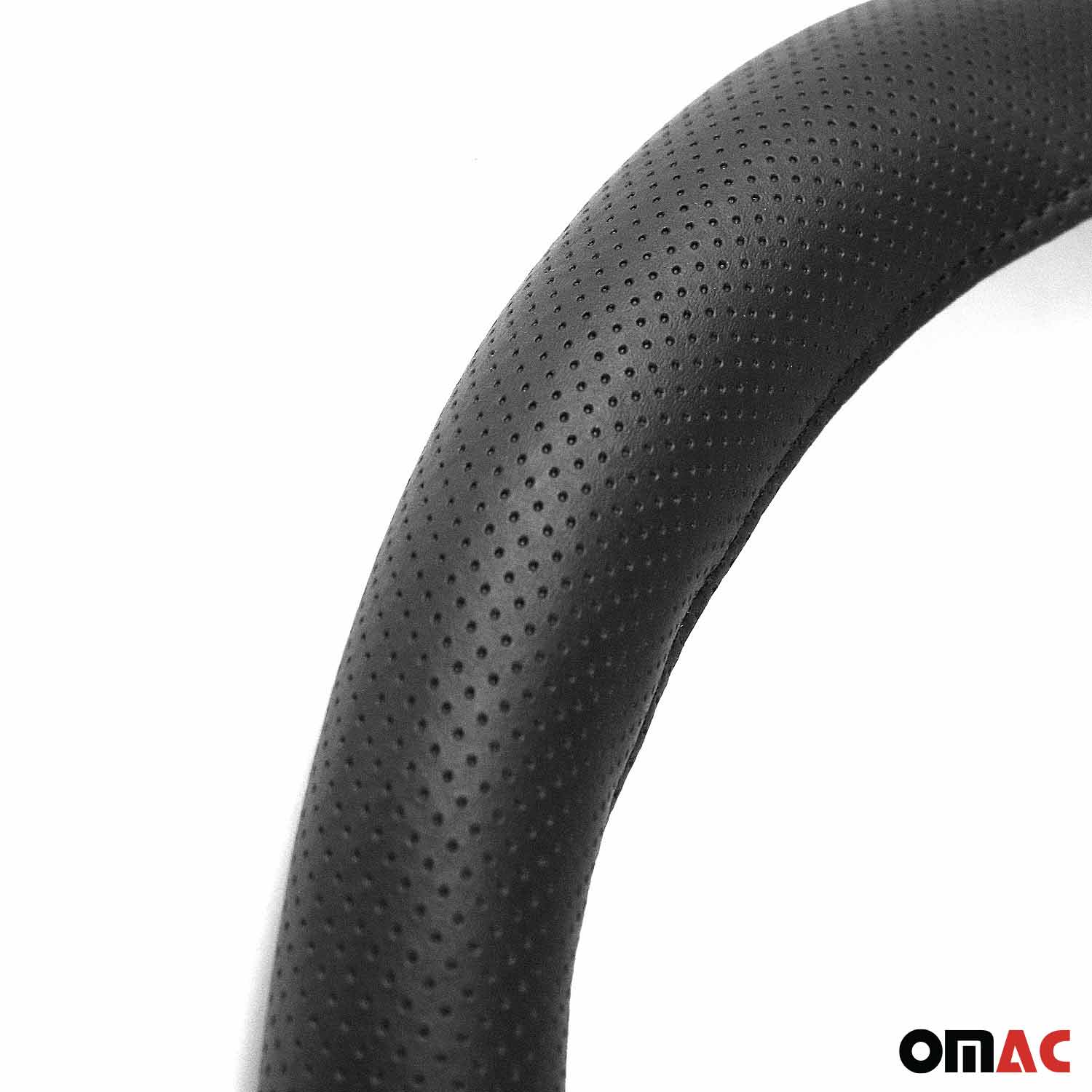 Lenkradbezug Lenkradschoner Lenkrad abdeckung Schwarz Gepunktet Ø 38-40 cm