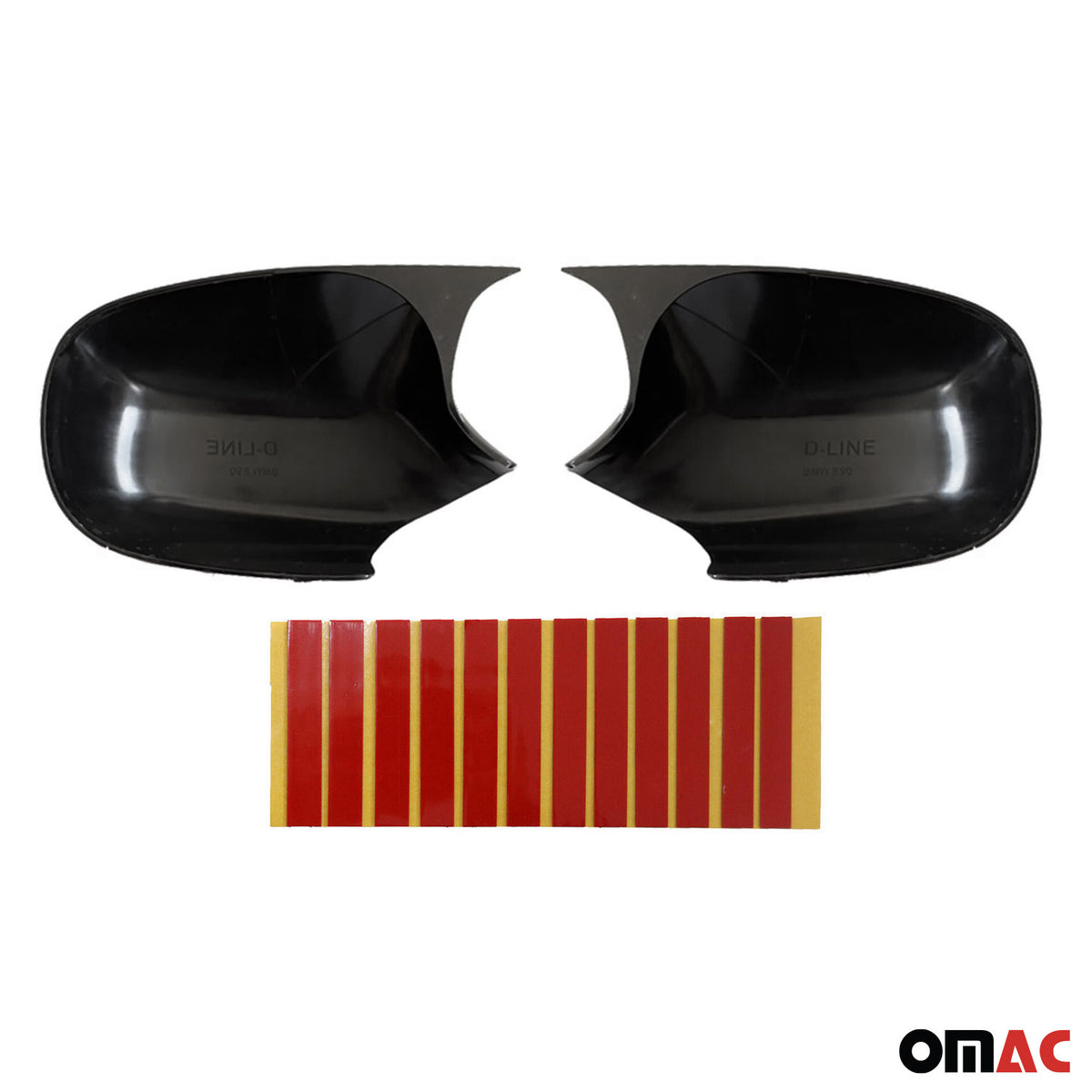 Spiegelkappen Spiegelabdeckung für BMW 3er E90 2008-2011 ABS Schwarz Glanz 2tlg