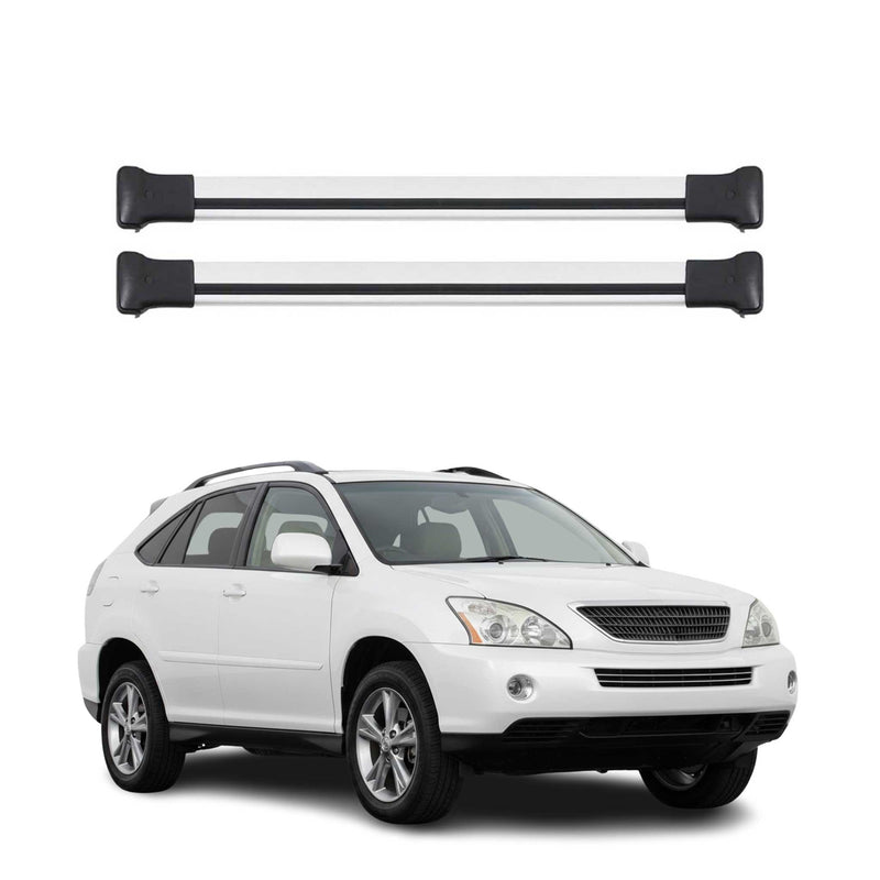 Dachträger Grundtäger für Lexus RX 350 2004-2015 75kg Aluminium Silber 2 tlg