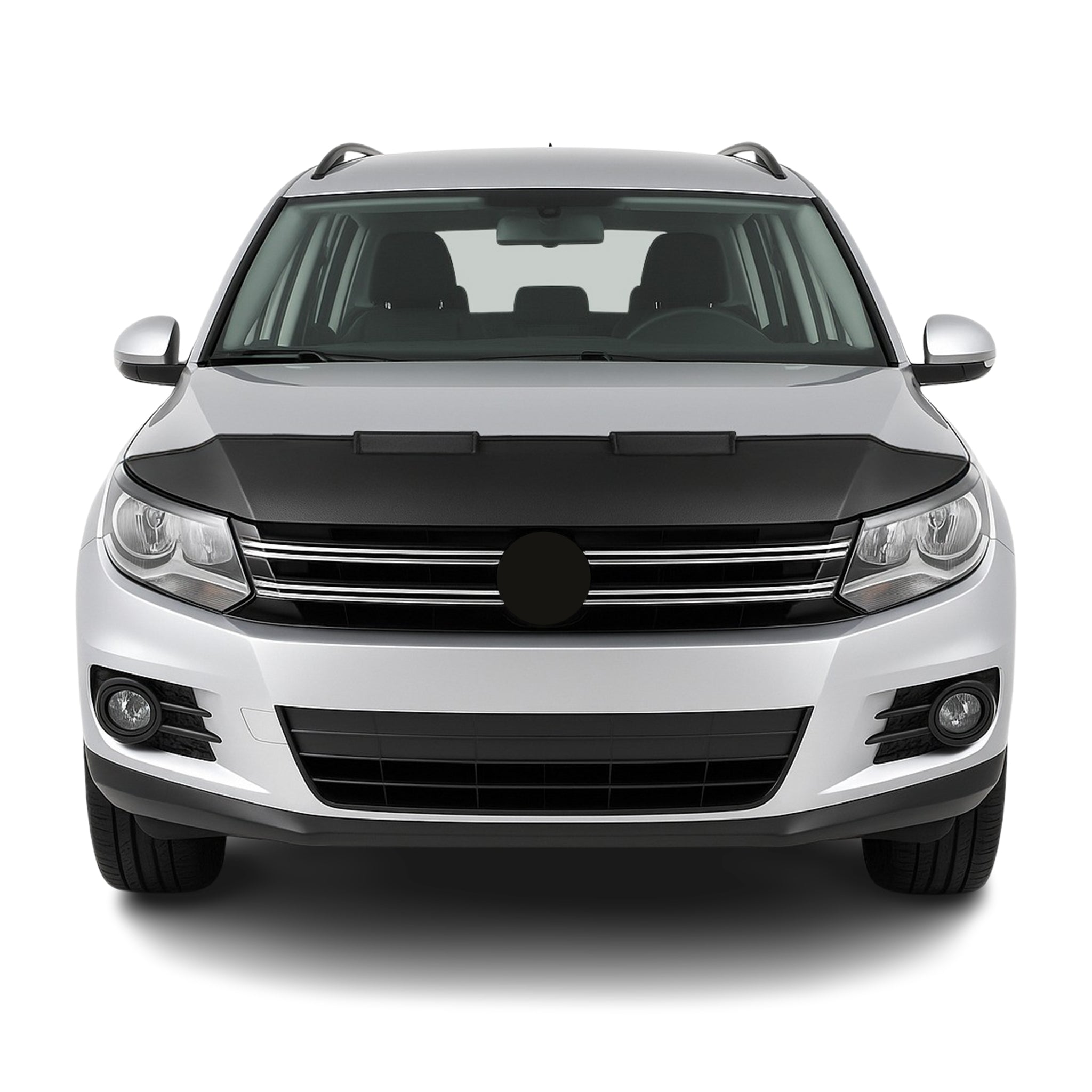Haubenbra Steinschlagschutz Bonnet Bra für VW Tiguan 2007-2016 Schwarz Halb