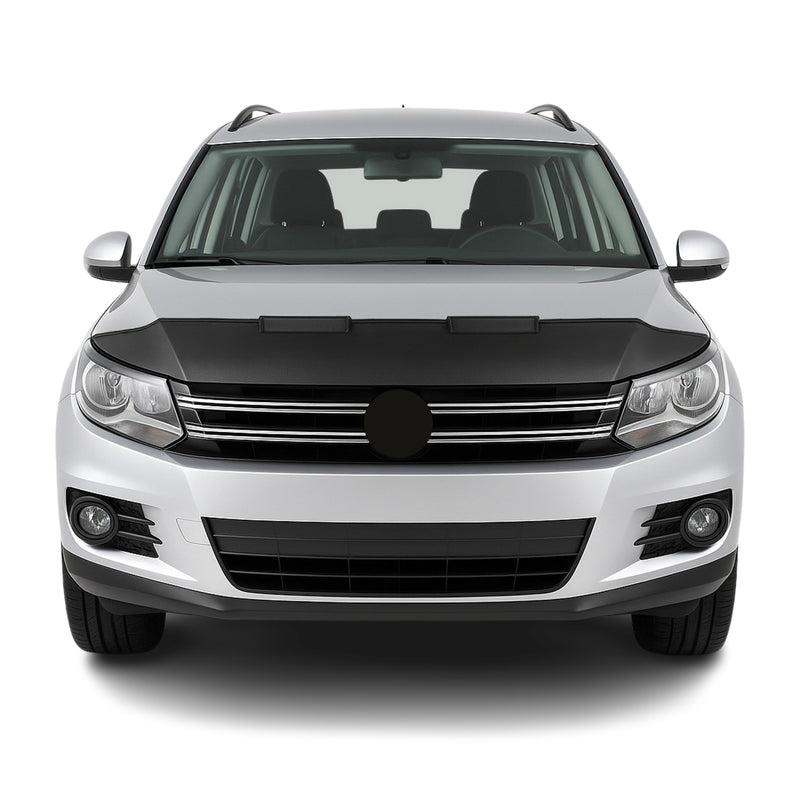 Haubenbra Steinschlagschutz Bonnet Bra für VW Tiguan 2007-2016 Schwarz Halb