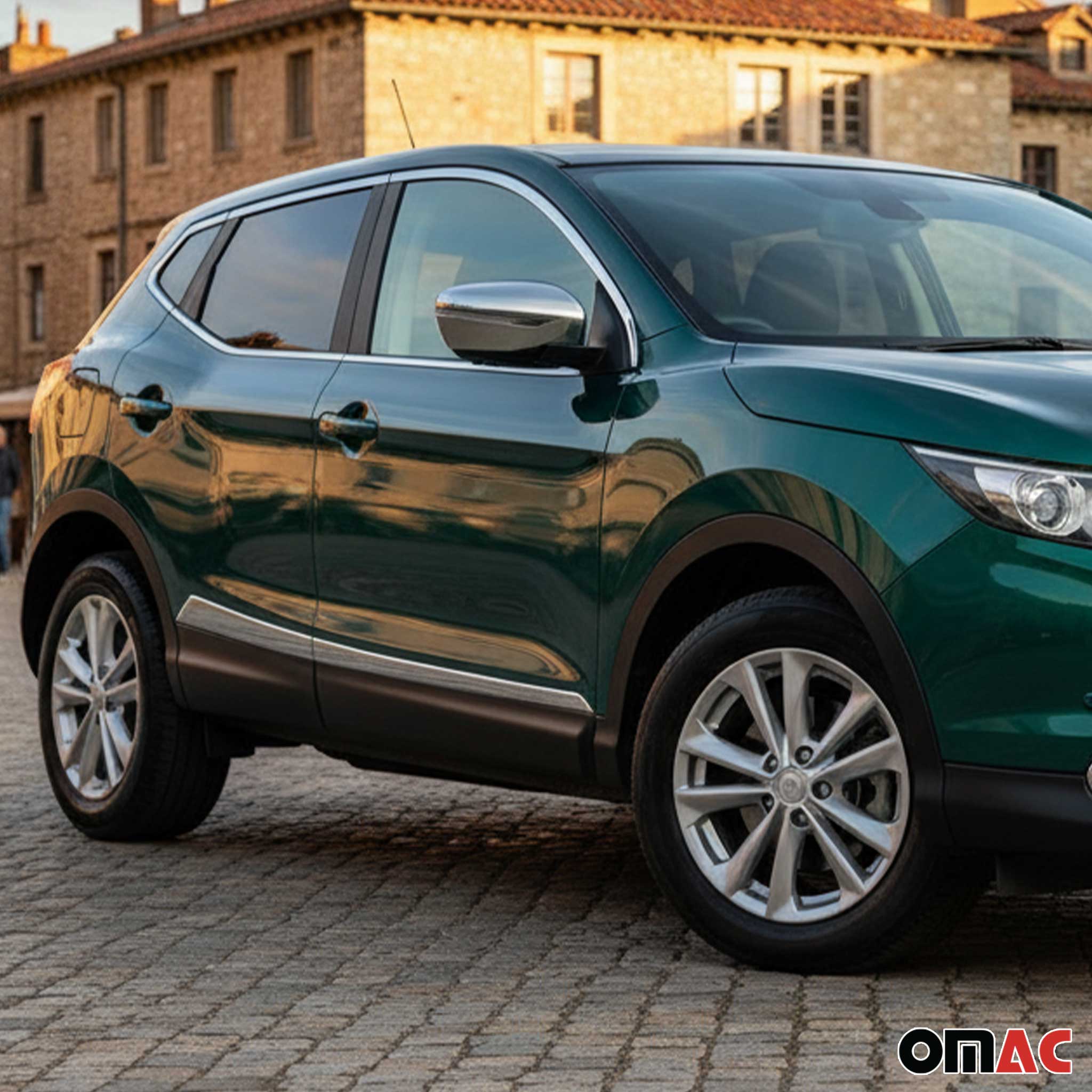 Seitentürleiste Türschutzleiste für Nissan Qashqai J11 2014-2021 Edelstahl 4x