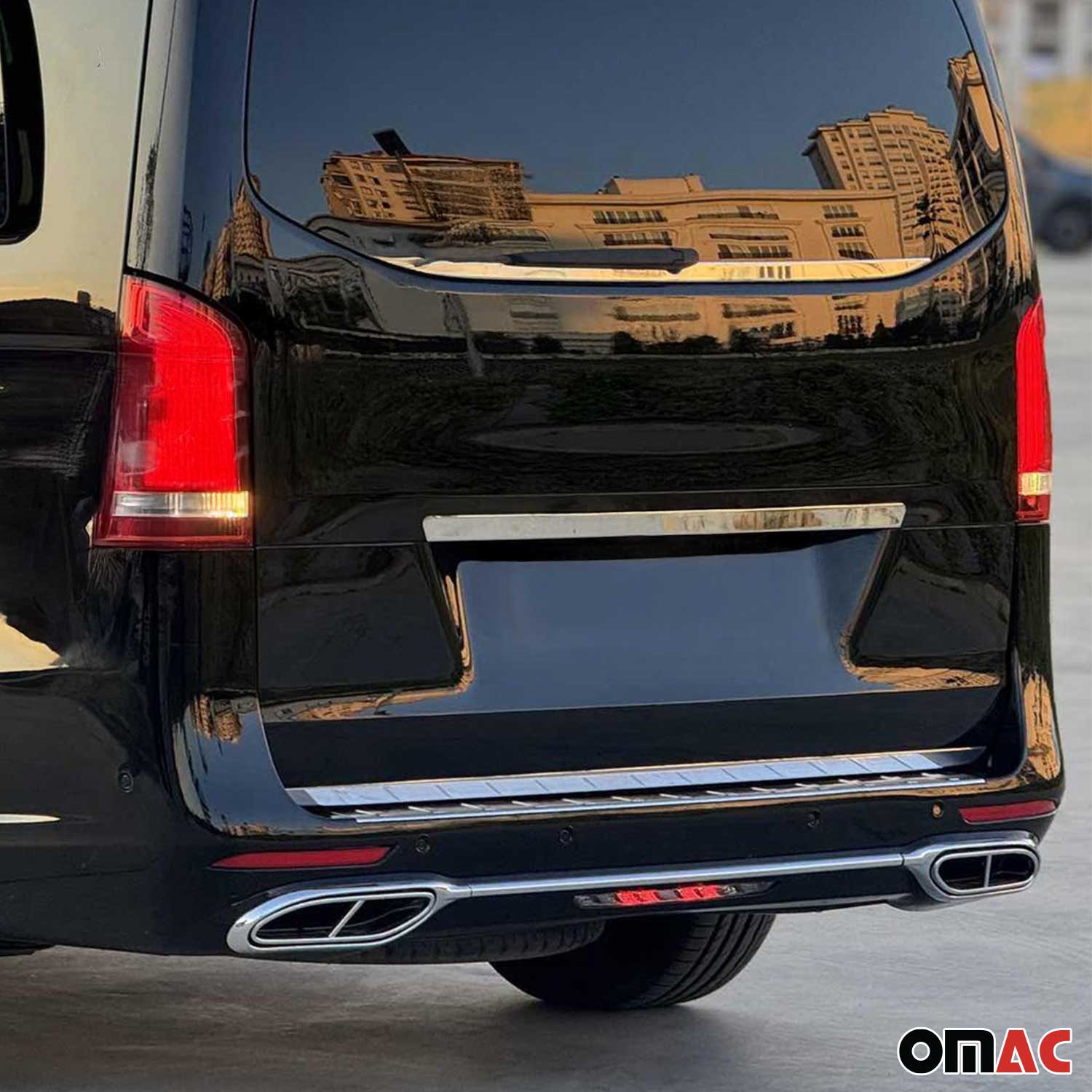 Heckklappe Kofferraumöffner für Mercedes Vito W447 2014-2026 Edelstahl Chrom