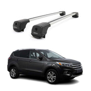 Dachträger Grundträger für Ford Kuga II 2012-2019 Aluminium 75kg Grau 2tlg