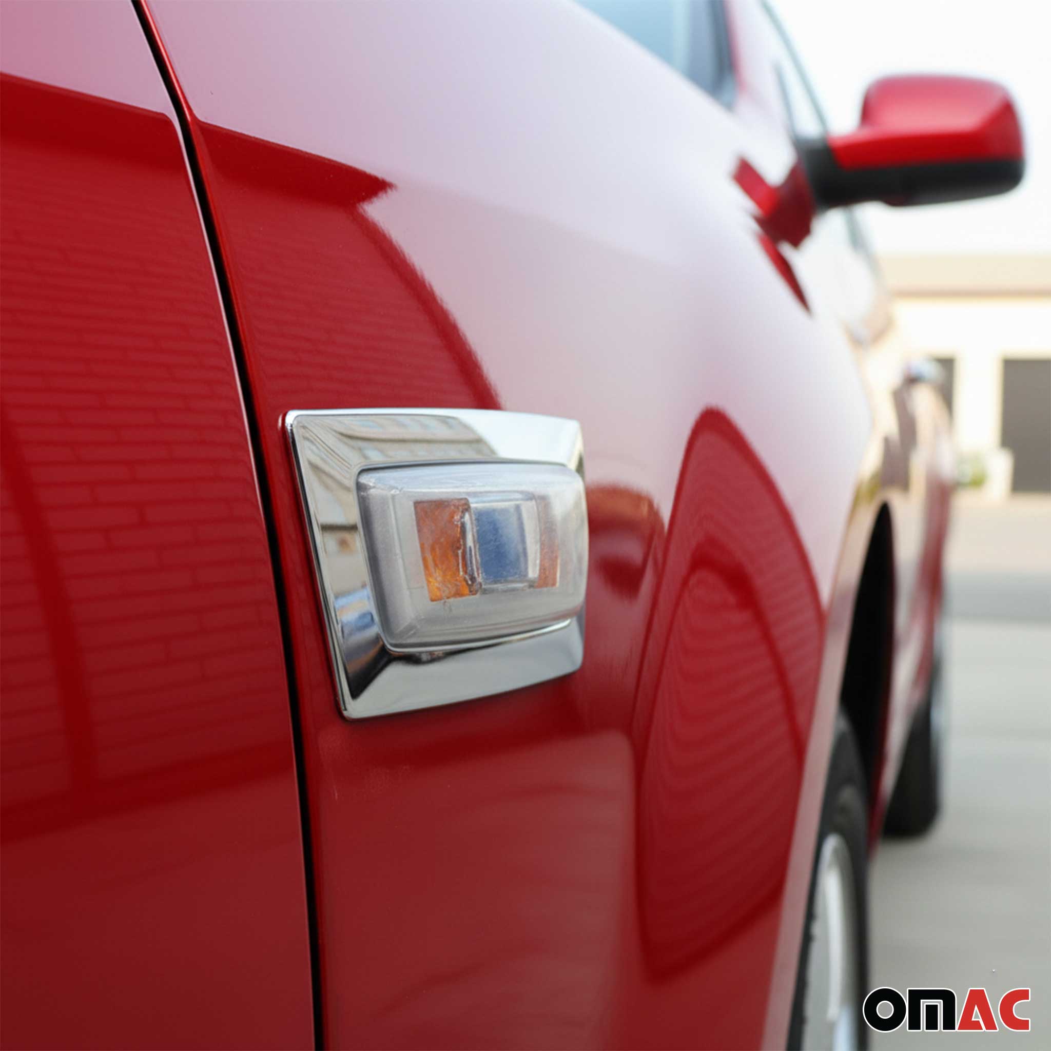 Blinkerrahmen Signalblende Blinker Umrandung für Opel Corsa Edelstahl Chrom 2x