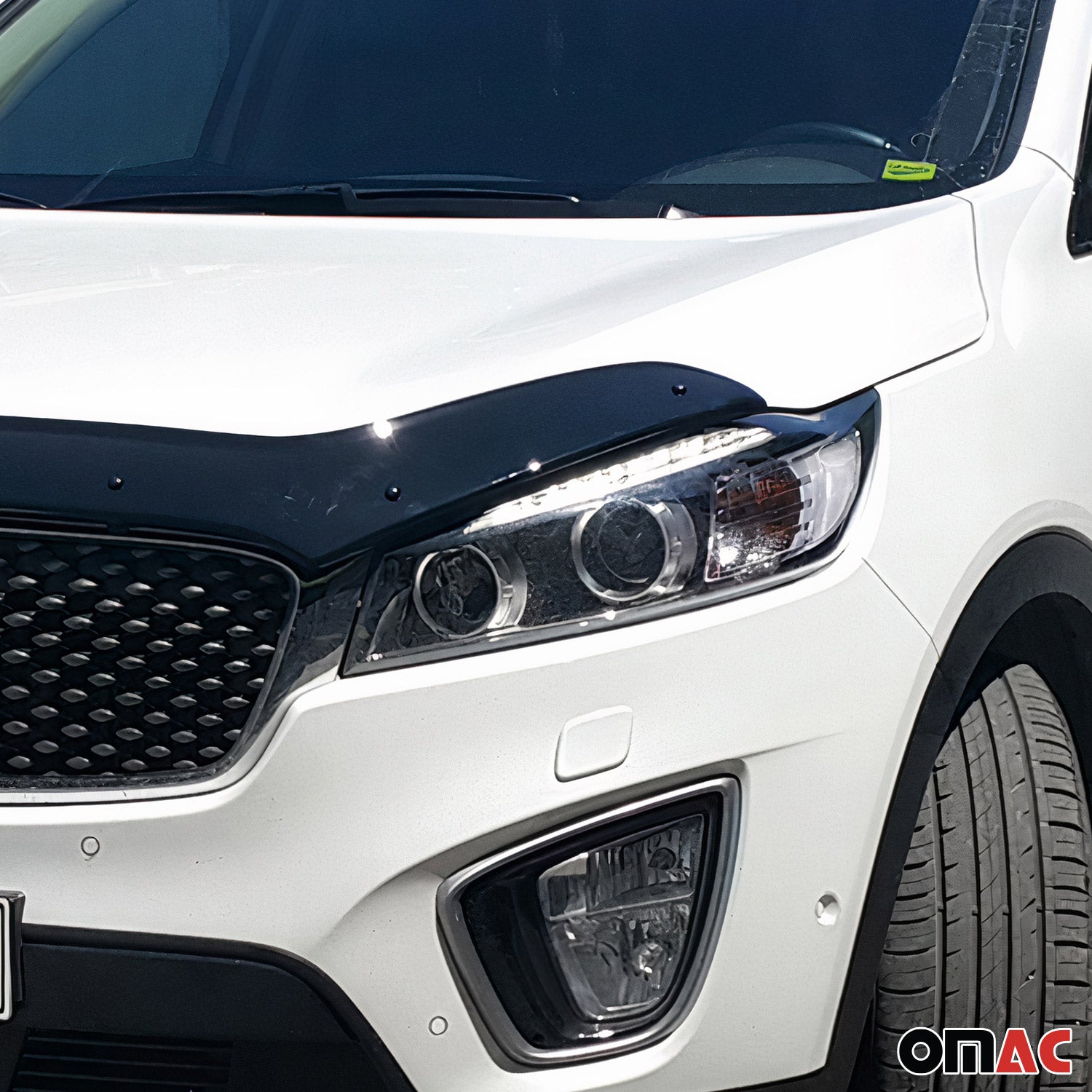 Motorhaube Deflektor Insekten Steinschlagschutz für Kia Sorento 2014-2020 Dunkel