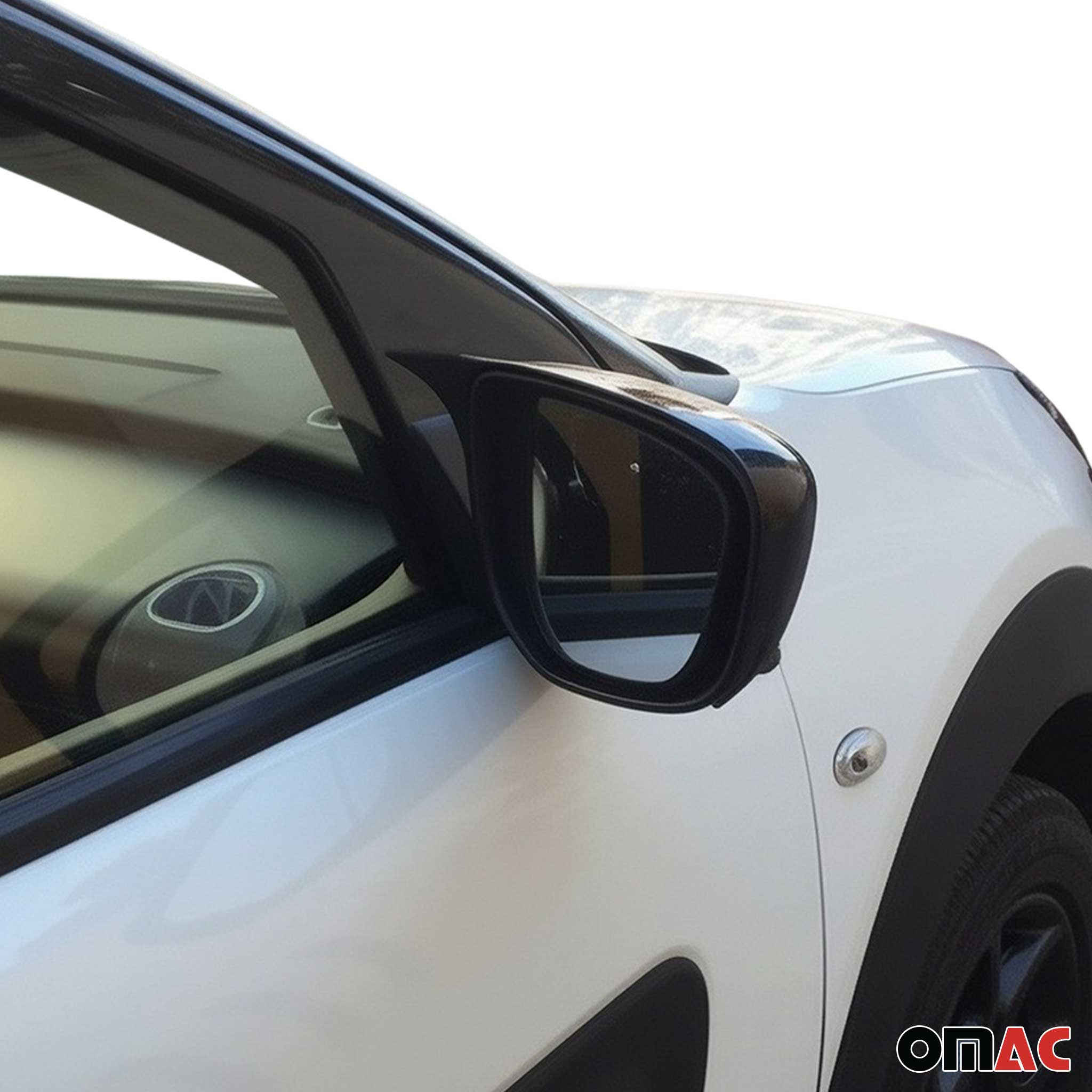 Spiegelkappen für Peugeot 208 2012-2019 Citroën C3 2016-20 C4 Cactus Schwarz 2x