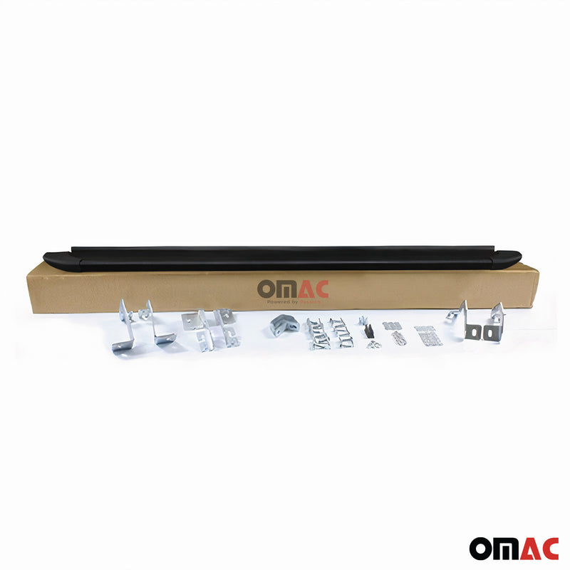 Seitenschweller Trittbretter Schweller für Fiat Ducato 2006-2025 L2 Alu Schwarz