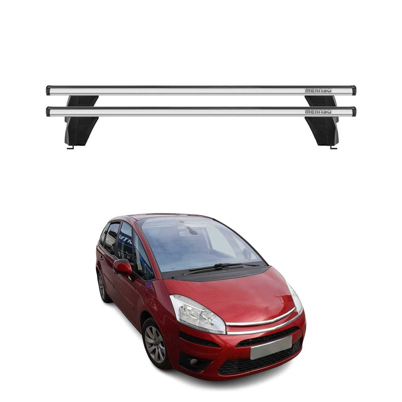Menabo Dachträger Grundtäger für Citroen C4 Picasso 2006-2013 75kg Alu Silber 2x