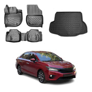 OMAC Fußmatten & Kofferraumwanne Set für Honda City Stufenheck 2020-2026