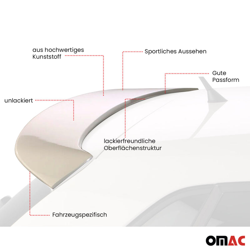 RDX Dachspoiler Spoiler für VW Polo 6R 3 5-türer 2009-2014