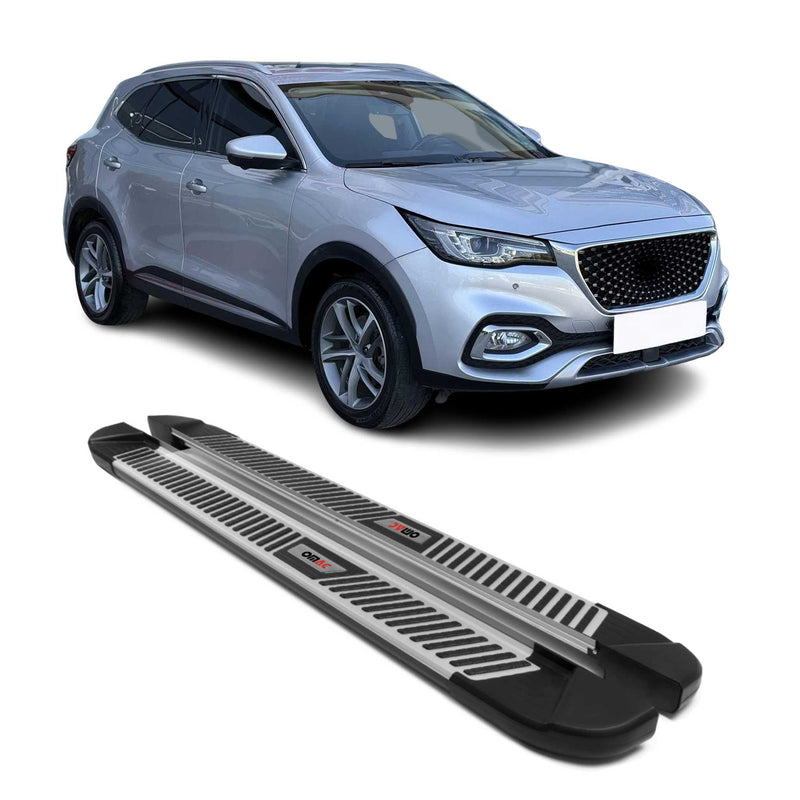 Trittbretter Seitenbretter Seitenschweller für MG EHS 2019-2023 Alu Schwarz