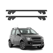 Dachträger Grundtäger für Fiat Panda Cross II 2004-2012 Alu 90kg TÜV Schwarz 2x