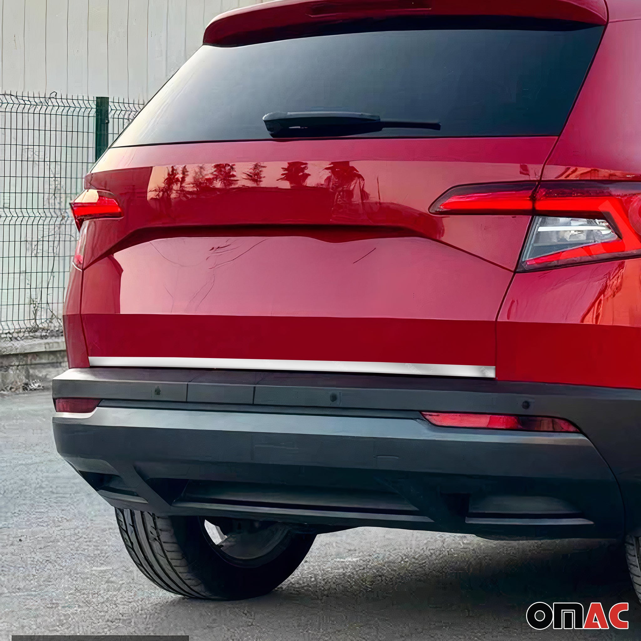Kofferraumleiste Heckklappe Leiste für Skoda Karoq 2017-2026 Edelstahl Chrom