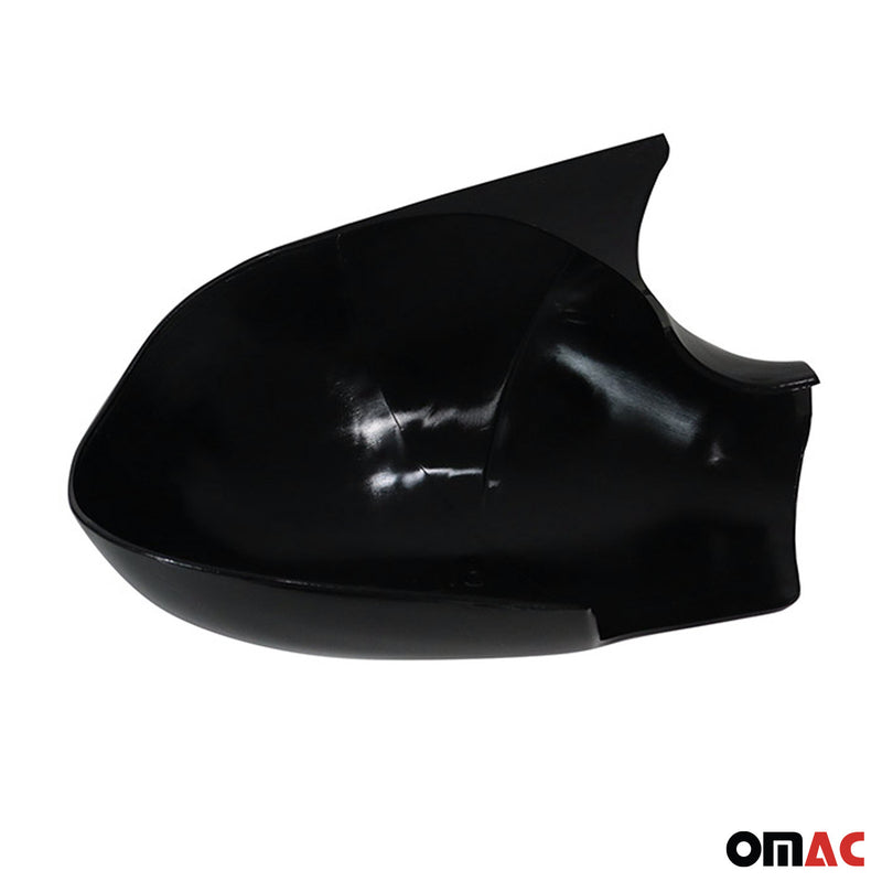 Spiegelkappen Spiegelabdeckung für Citroen C2 2003-2009 ABS Schwarz Glanz 2tlg