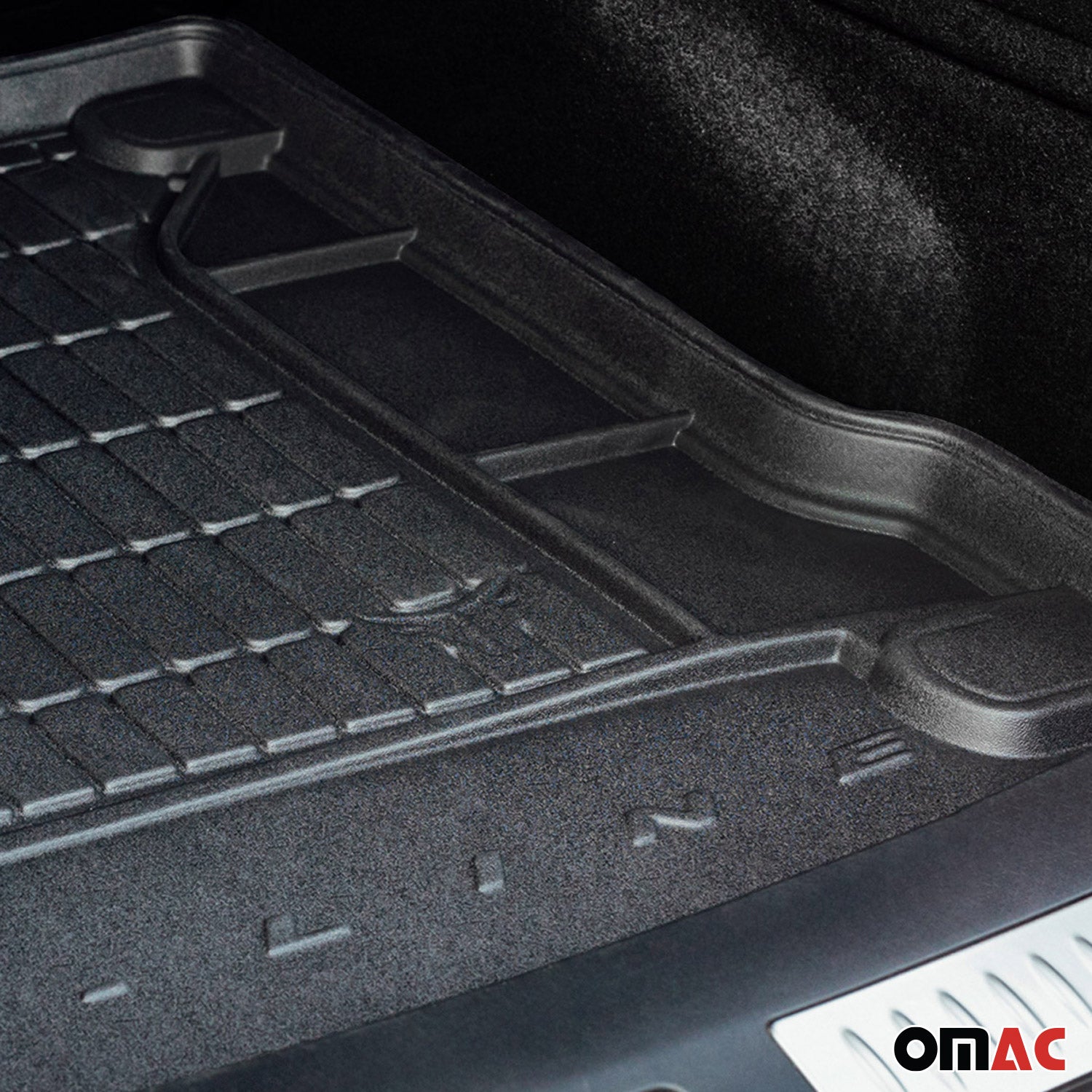 OMAC Gummi Kofferraumwanne für Hyundai Santa Fe IV 5Stize 2018-2020 Pre-FL