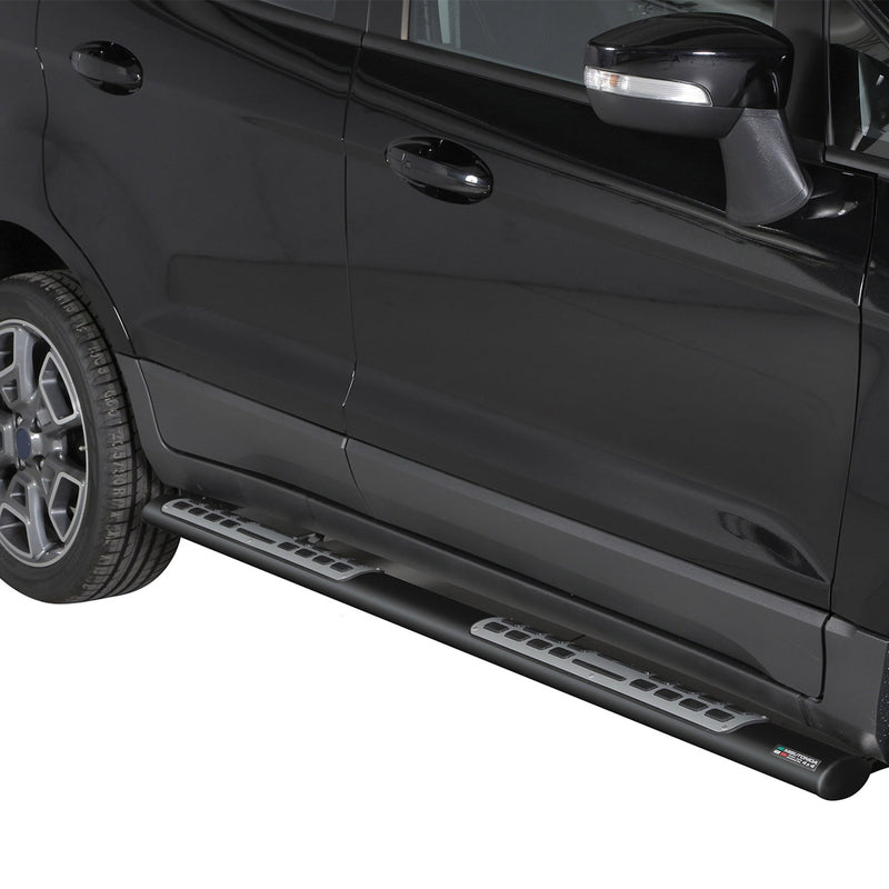 Edelstahl Seitenschweller Schwellerrohre für Ford Ecosport 2013-2017 Schwarz