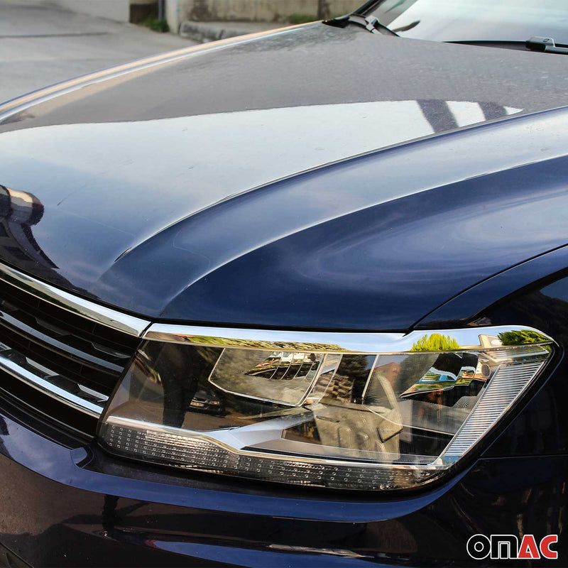 Headlight strips bonnet strip for VW Tiguan / Allspace 2016-2025 chrome