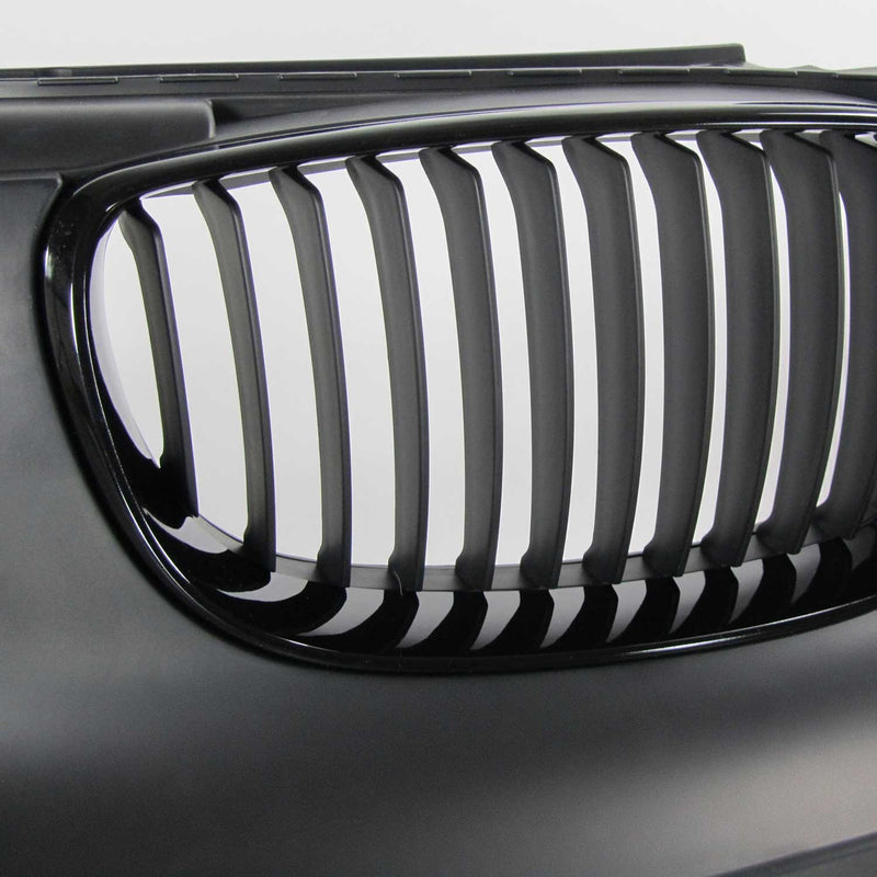 JOM Frontstoßstange für BMW E81/E82/E87/E88 2004-2013 mit Kühlergrill Schwarz