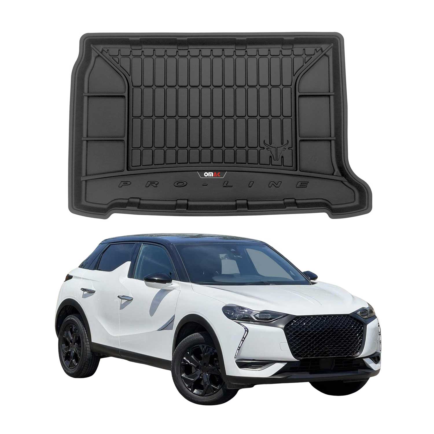 OMAC Gummi Kofferraumwanne für DS DS3 Crossback 2018-2026 TPE Laderaumwanne