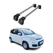 Dachträger Gepäkträger für Fiat Panda 2012-2026 Relingträger Silber Alu 2tlg