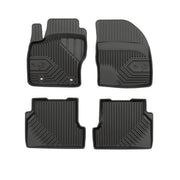 Fußmatten Gummimatten No.77 für Ford Focus mk2 2004-2011 TPE Schwarz 4 Teile