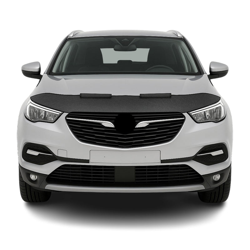 Haubenbra Steinschlagschutz Bonnet Bra für Opel Grandland X 2017-25 Carbon Halb