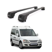 Dachträger Grundträger für Opel Combo C 2002-2012 Aluminium 75kg Schwarz 2tlg