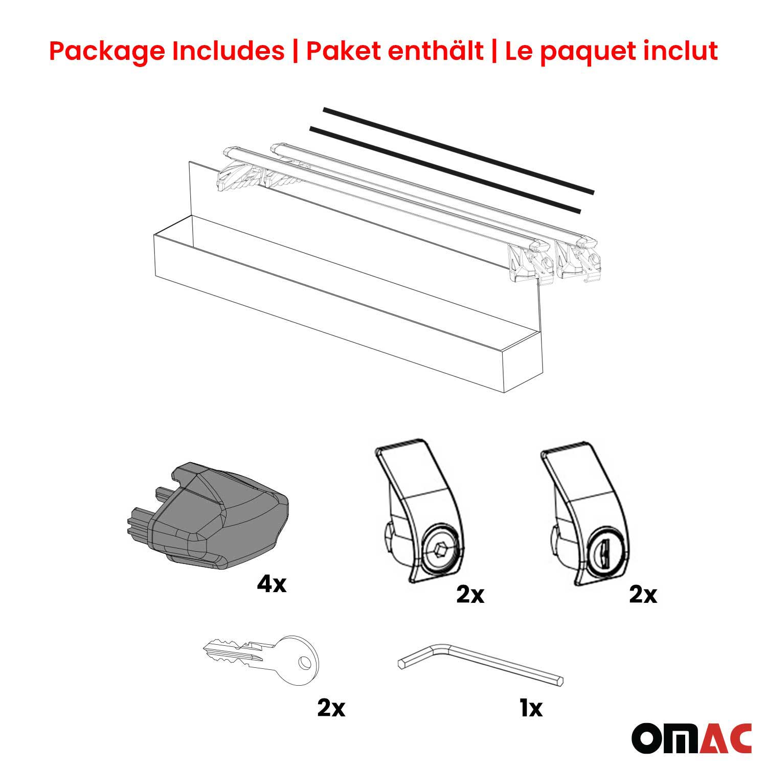 Dachträger Grundtäger für Mazda6 mk2 Kombi 2007-2012 90kg Aluminium Schwarz ABE