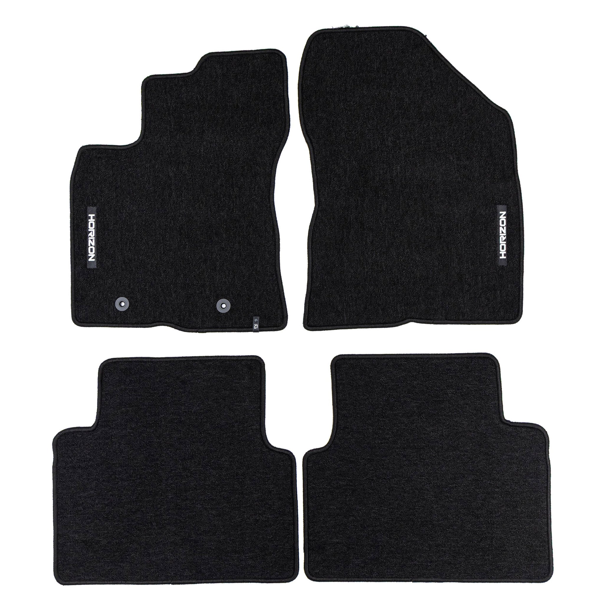 Velours Fußmatten für Toyota Avensis III 2009-2018 Autoteppich Schwarz 4 tlg